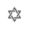 Star of DavidÃÂ  icon. Element of World religiosity icon. Premium quality graphic design icon. Signs and symbols collection icon